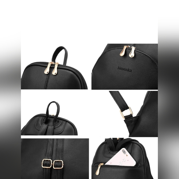 Black Women's Backpack - Picture 6 of 12